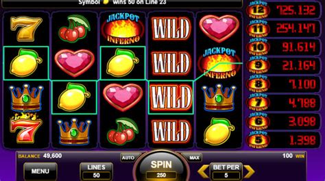 jackpot inferno slot sites